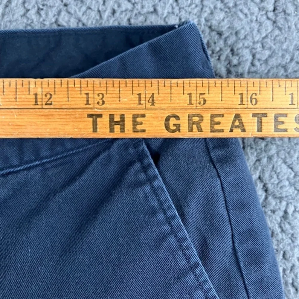 J.Crew Mens 31x30 Navy Blue 100% Cotton Straight‎ Leg Chino Pants